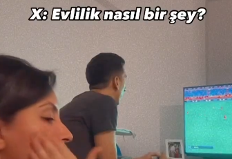 Bir Sosyal Medya kullanıcısı Evlilik Nasıl birşey adlı video çekti