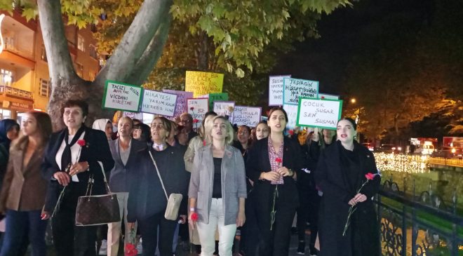 Kastamonu CHP Kadına şiddet ve çocuk istismarı olaylarını protesto etti