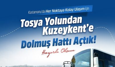 Artık Tosya Yolu’ndan Üniversite’ye dolmuşla gidilebilecek