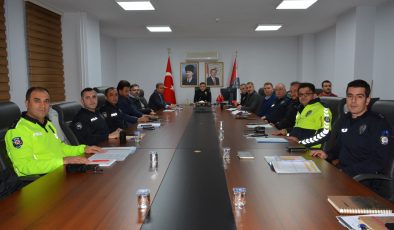 Kastamonu İlinde uygulanan Asayiş ve Trafik Tedbirleri görüşüldü