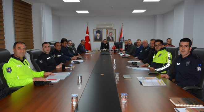 Kastamonu İlinde uygulanan Asayiş ve Trafik Tedbirleri görüşüldü