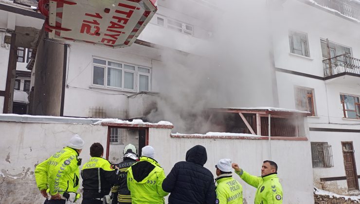 Kastamonu’da Müstakil evde yangın çıktı