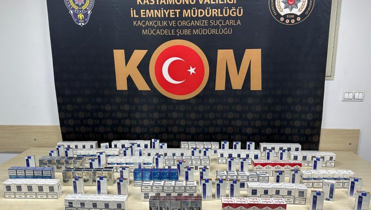 Gümrük kaçağı sigaralar yakalandı