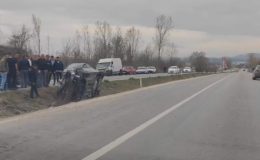 Taşköprü yolu üzerinde kaza meydana geldi
