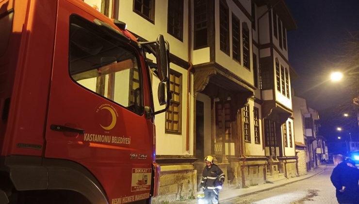 Kastamonu’da bulunan tarihi konakta yangın alarmı
