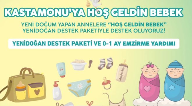 Kastamonu Belediyesi, yeni doğan çocuklar için yardım projesi başlattı