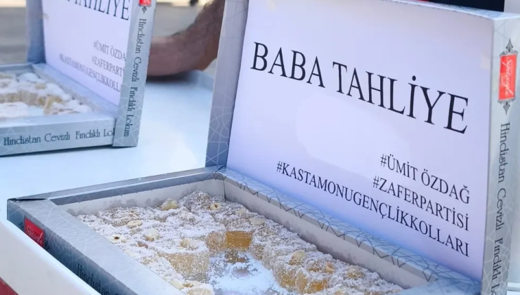 ZP Gençlik Kolları Özdağ için lokum dağıttı