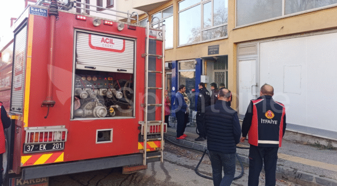 Kastamonu’da Korku Dolu Anlar: Bodrum Katında Yangın Paniği
