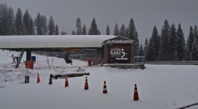 Aralıklı Kar Yağışı, Ilgaz Yurduntepe’de 15 Santimetre Kar Oluşturdu