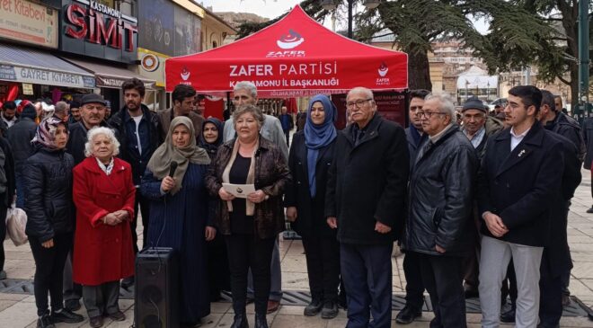 Zafer Partisi Kastamonu Teşkilatı: “Terörle Müzakere Kabul Edilemez”