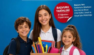 Kastamonu Belediyesi’nden Öğrencilere Eğitim desteği