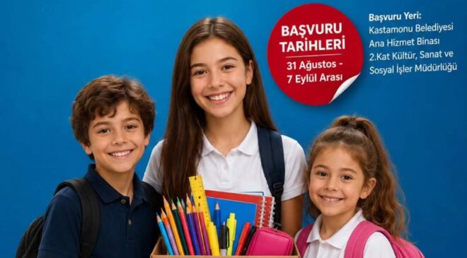 Kastamonu Belediyesi’nden Öğrencilere Eğitim desteği