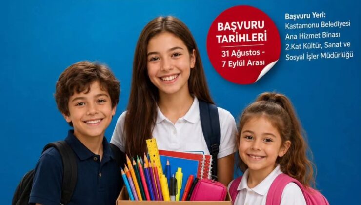 Kastamonu Belediyesi’nden Öğrencilere Eğitim desteği