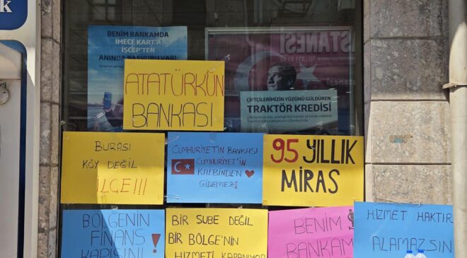 İnebolu’da İş Bankası Şubesinin Kapatılmasına Tepki