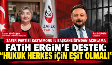 Büyükşen:”Kastamonu’nun Evladı Fatih Ergin Yanlız Değildir!”