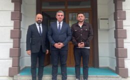 Yılmaz ve Sarsıkoğlu’ndan KAS-MİB Başkanı Şevket Bahçacıoğlu’na Ziyaret