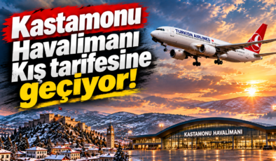 Kastamonu Havalimanı Kış Tarifesine Geçiyor: Uçuş Günleri Belli Oldu