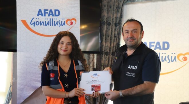 Kastamonu’da 38 Gönüllü Daha Destek AFAD Gönüllüsü Oldu